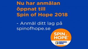 Vetlanda Friskvårdcenter mot barncancer - Spin of Hope 2018